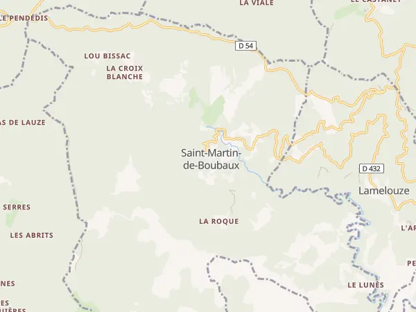 Plan de Saint-Martin-de-Boubaux