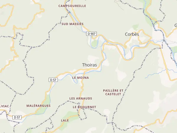 Plan de Thoiras-Corbès