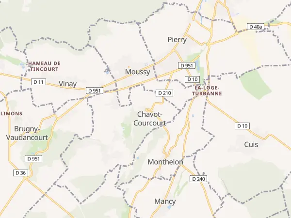Plan de Chavot-Courcourt