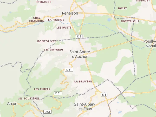 Plan de Saint-André-d’Apchon
