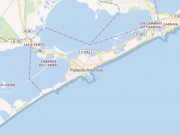 Plan de Palavas-les-Flots