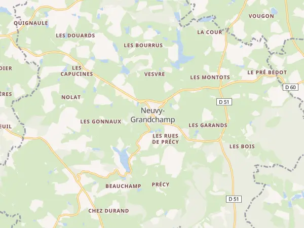 Plan de Neuvy-Grandchamp