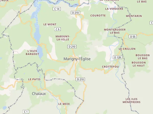 Plan de Marigny-l’Église
