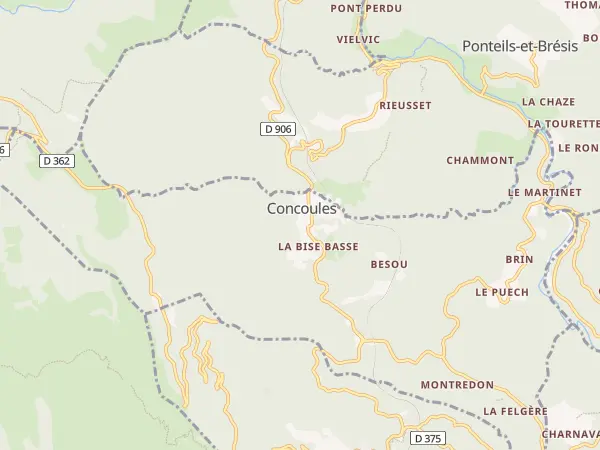Plan de Concoules