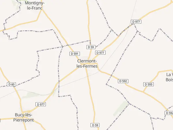 Plan de Clermont-les-Fermes