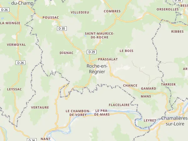 Plan de Roche-en-Régnier
