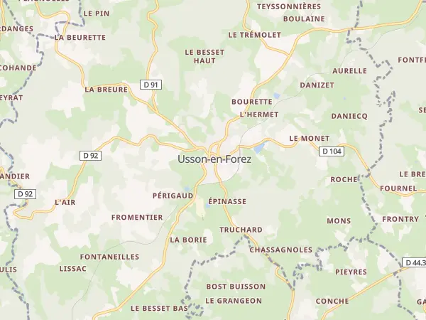 Plan de Usson-en-Forez