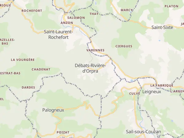 Plan de Solore-en-Forez
