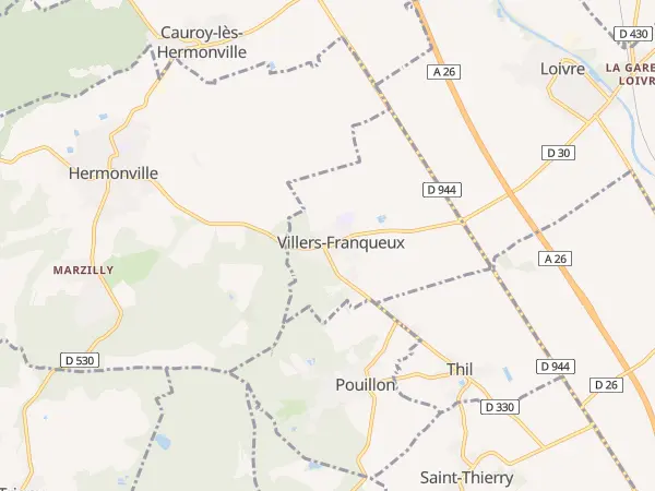 Plan de Villers-Franqueux