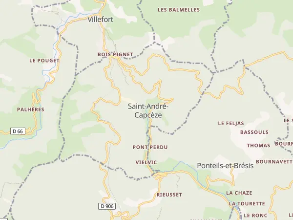 Plan de Saint-André-Capcèze