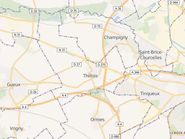 Plan de Thillois