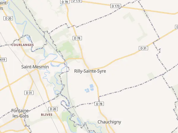 Plan de Rilly-Sainte-Syre