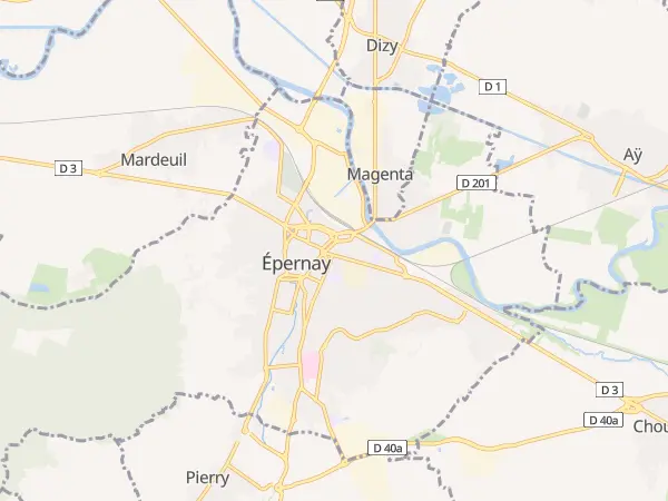 Plan de Épernay