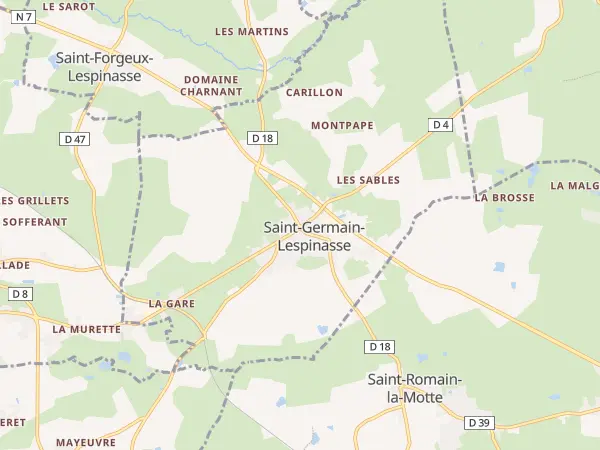Plan de Saint-Germain-Lespinasse