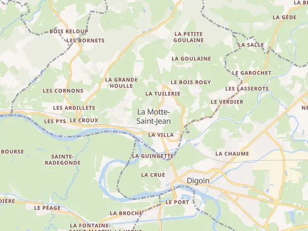 Plan de La Motte-Saint-Jean