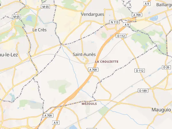 Plan de Saint-Aunès