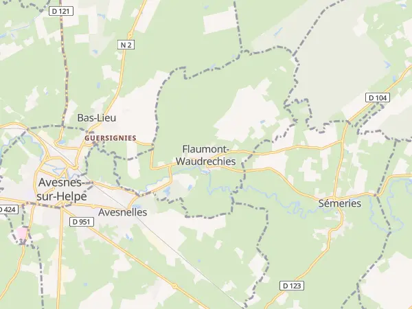 Plan de Flaumont-Waudrechies