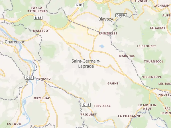 Plan de Saint-Germain-Laprade