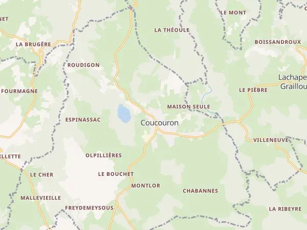 Plan de Coucouron