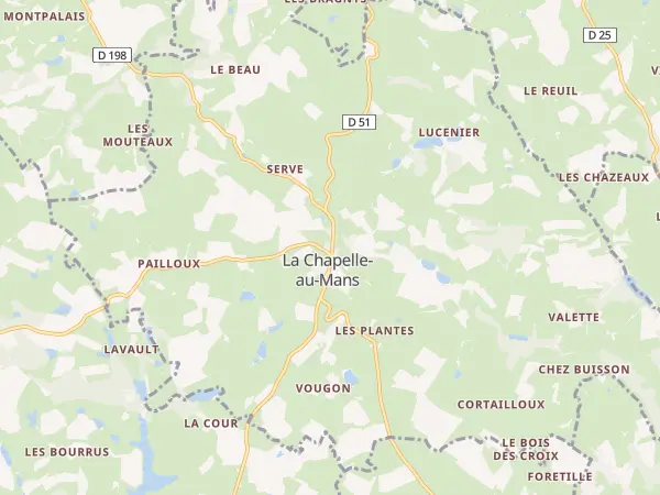 Plan de La Chapelle-au-Mans