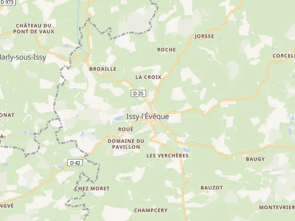 Plan de Issy-l’Évêque