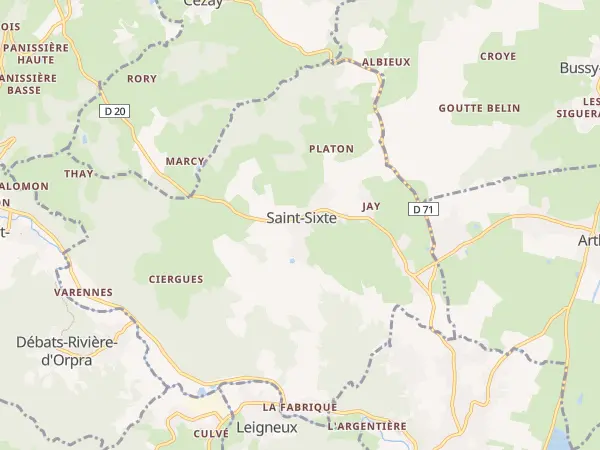 Plan de Saint-Sixte