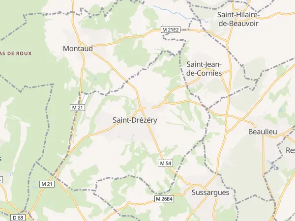 Plan de Saint-Drézéry