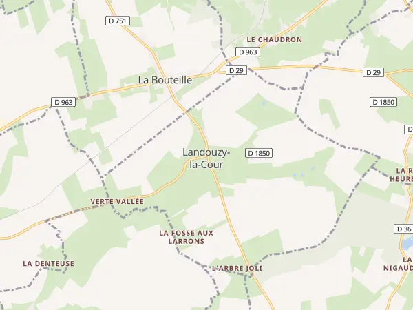 Plan de Landouzy-la-Cour