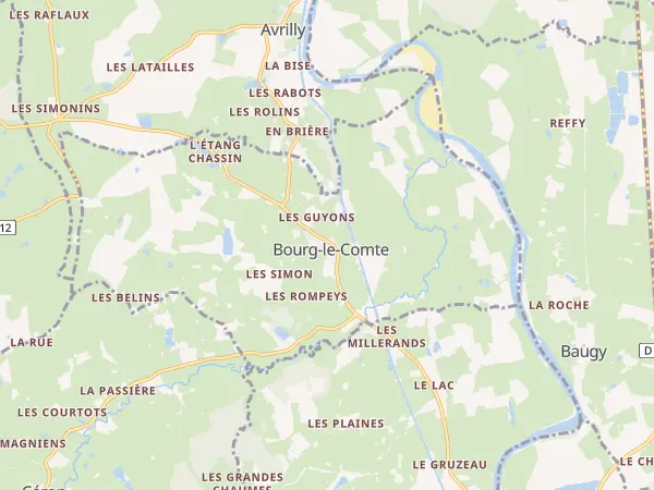 Plan de Bourg-le-Comte