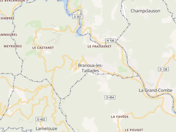 Plan de Branoux-les-Taillades