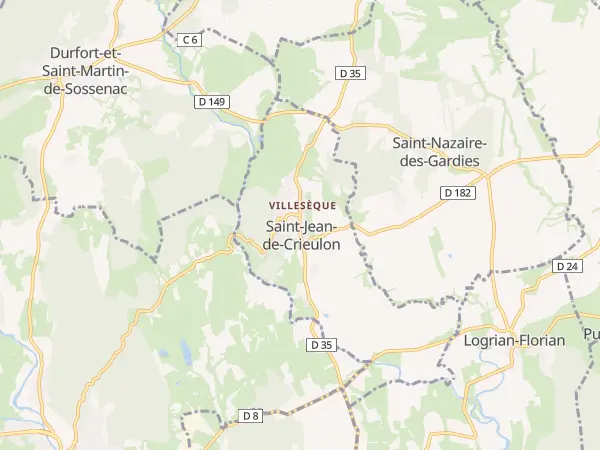 Plan de Saint-Jean-de-Crieulon