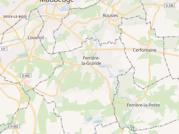 Plan de Ferrière-la-Grande