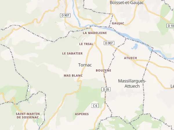 Plan de Tornac