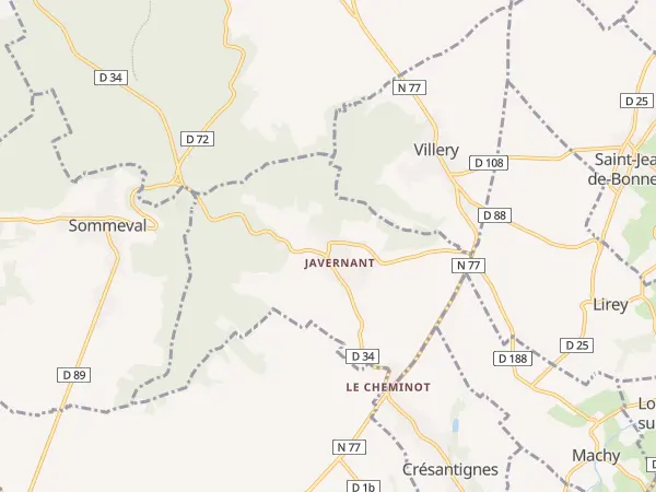 Plan de Javernant
