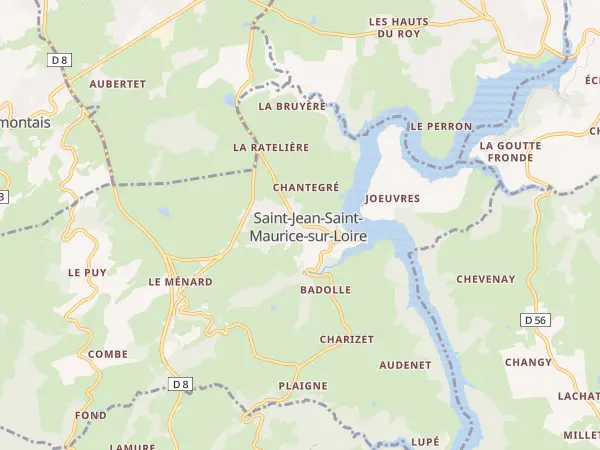 Plan de Saint-Jean-Saint-Maurice-sur-Loire