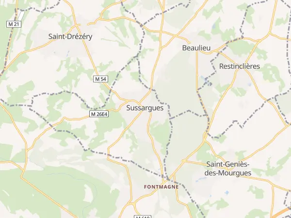 Plan de Sussargues