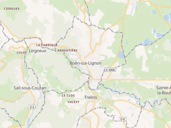 Plan de Boën-sur-Lignon