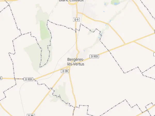 Plan de Bergères-lès-Vertus