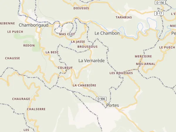 Plan de La Vernarède