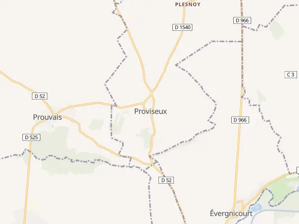 Plan de Proviseux-et-Plesnoy