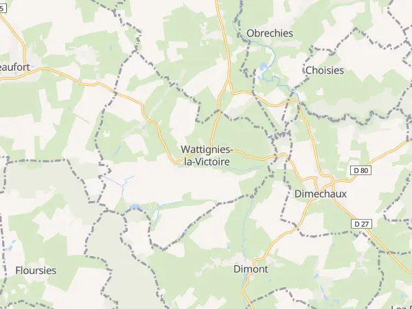 Plan de Wattignies-la-Victoire