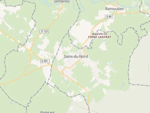 Plan de Sains-du-Nord