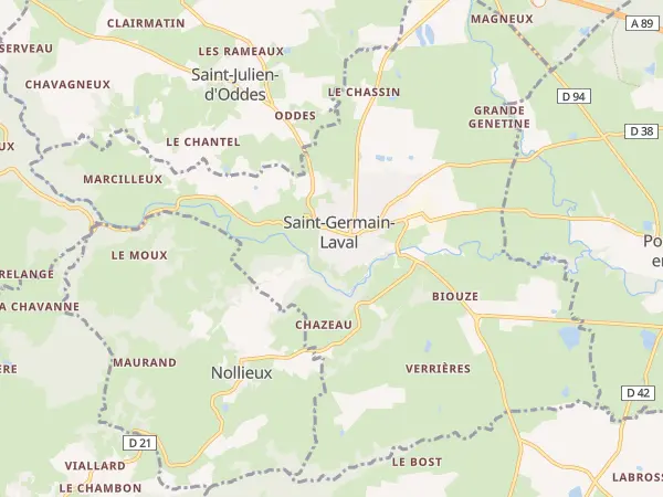 Plan de Saint-Germain-Laval