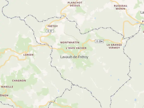 Plan de Lavault-de-Frétoy