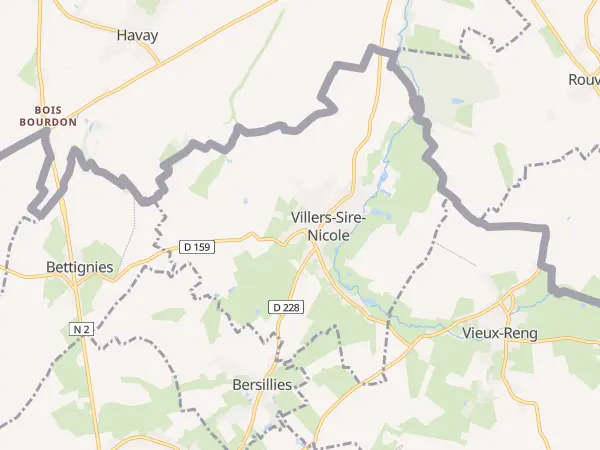 Plan de Villers-Sire-Nicole
