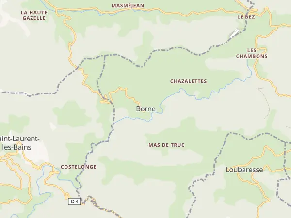 Plan de Borne