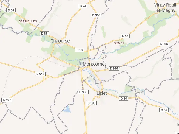 Plan de Montcornet