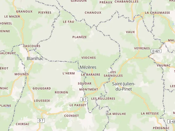 Plan de Mézères