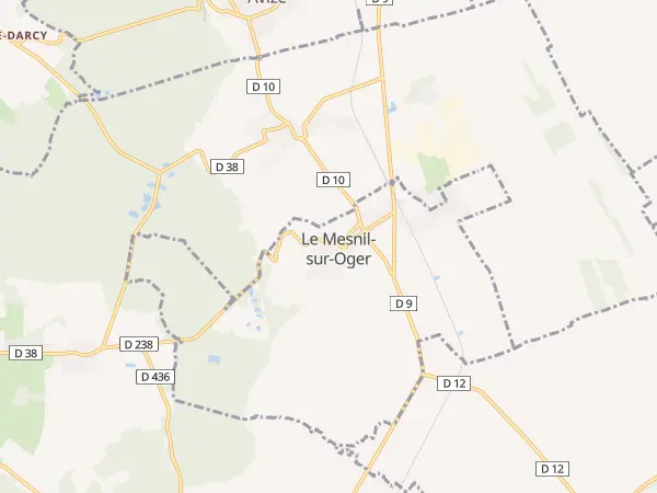 Plan du Mesnil-sur-Oger