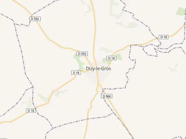 Plan de Dizy-le-Gros